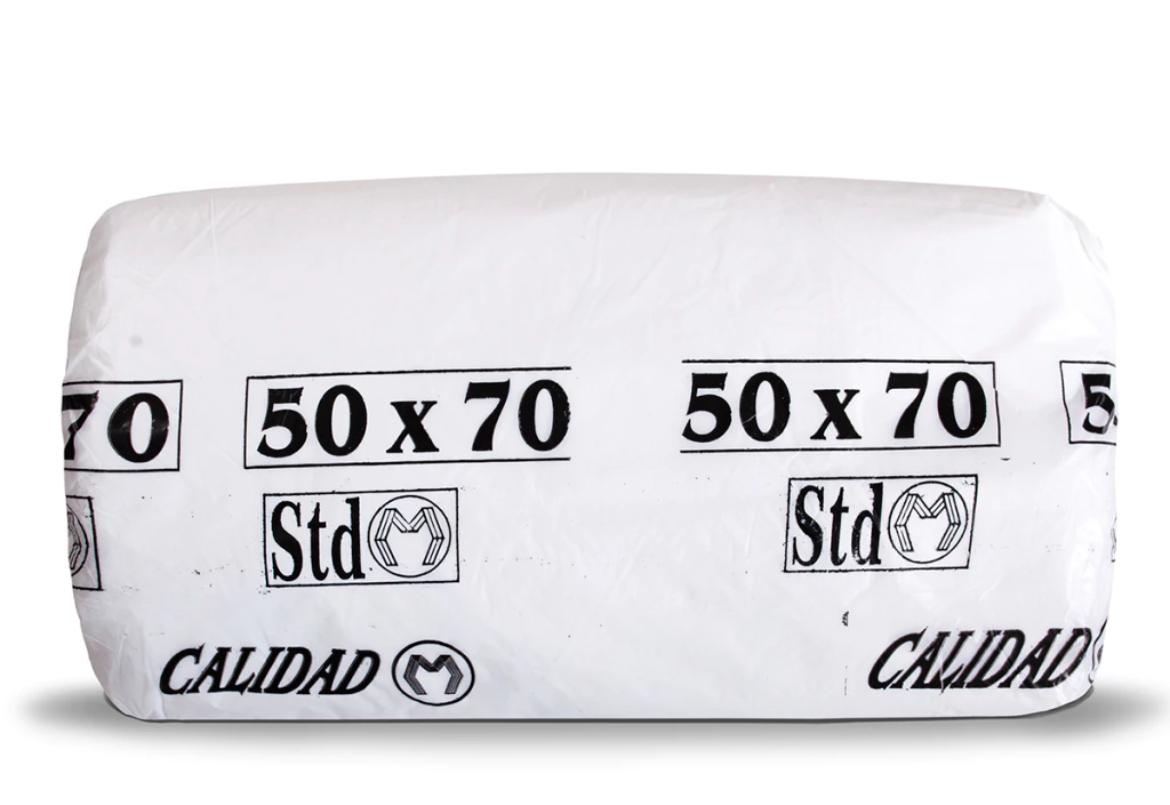 CAMISETA 50X70 MPS BLANCA STD x100 und (B-10)