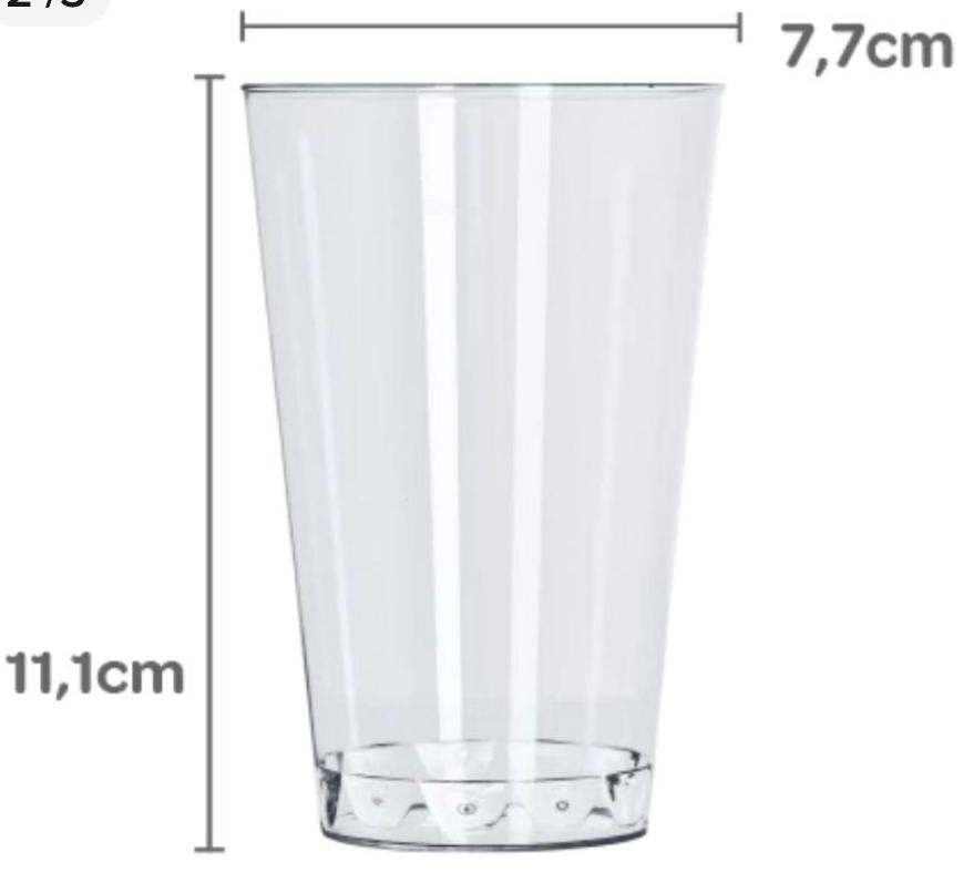 VASO STRAWSPLAST RIGIDO 300ML. X10UNID. (12X10)